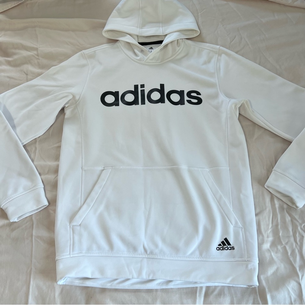 White Adidas Hoodie